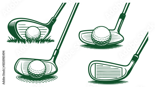 Golf club and ball playing equipment