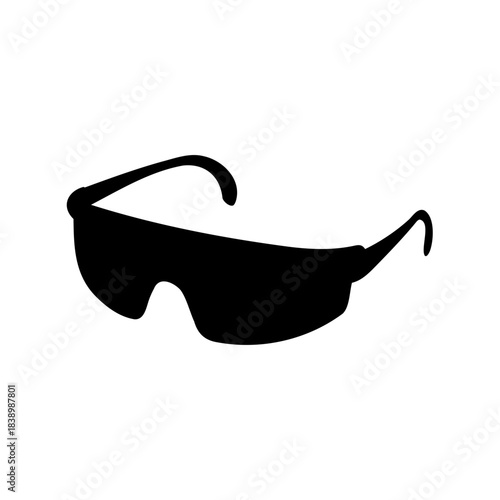 Stylish black safety glasses providing crucial protection for eye safety at work