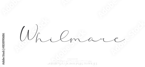 Whilmore is a modern handwritten script font featuring smooth curves, elegant flow, and a naturally stylish look