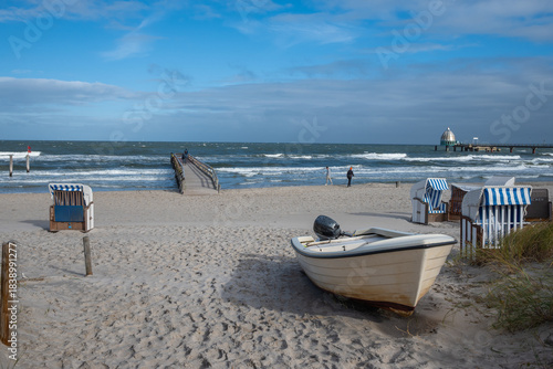 Strandansicht in Zingst.
