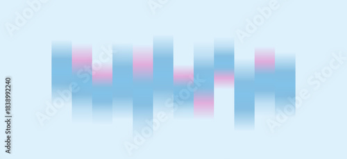 Modern abstract geometric background in square shape with a mix of soft blue and pink gradients with a transparent layer. Ideal for various business projects, presentations, technology, and wallpapers
