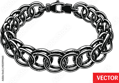 Chunky Chain Bracelet with Clasp jewelry accessory