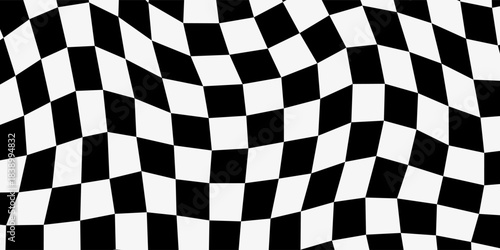Black and white checkered pattern, Checkerboard seamless pattern