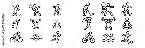 set of black silhouettes of flowers