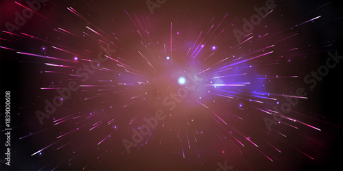 Sky galaxy cloud nebula stars dark night universe milky way cosmos vector illustration.