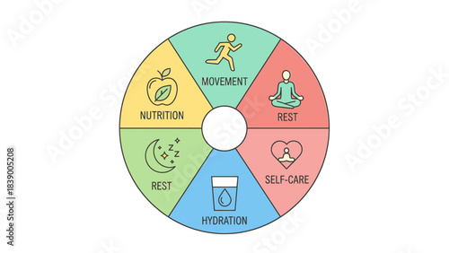 Wellness Wheel - A Holistic Approach to Health and Well-being.