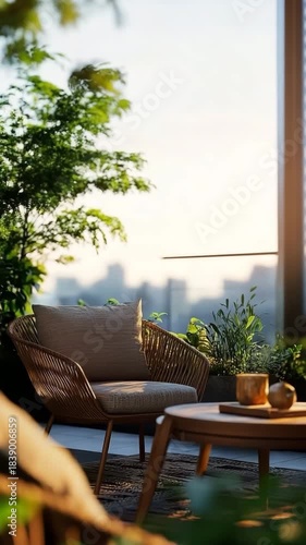 bright sunlit drawing room interior design architecture peaceful for mobile vertical ratio