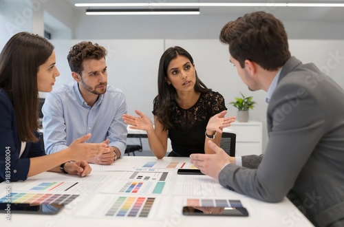 business team working together