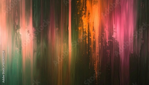 Wallpaper Mural Colorful vertical streaks blend, creating a dynamic abstract background Torontodigital.ca