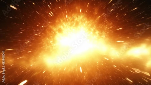 Unique particle burst background showcasing advanced CGI effects with vibrant colors and dynamic movement, 4K Unique Particle Burst Background Advanced CGI simulation Shallow DOF
