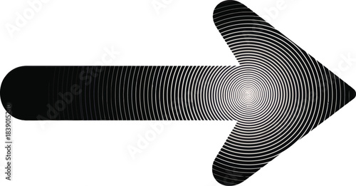 Halftone Arrow Right Vector