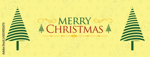New Style Merry Christmas Vector illustration for website banner, social media banner, covers, greeting card, posters, business and marketing material. Minimalist Christmas Background Banner