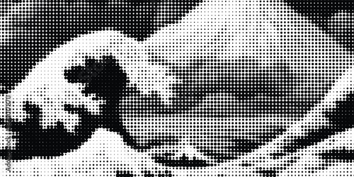 Dot pattern camouflage seamless background in white and grey. Abstract halftone background. Military camouflage effect dot seamless pattern texture.