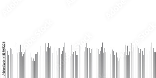 Voice message flat mockup. Equaliser symbol. Waveform minimalist pattern. Audio chat speech sound wave icon layout. Element for mobile messenger, podcast online radio interface, music player, app.