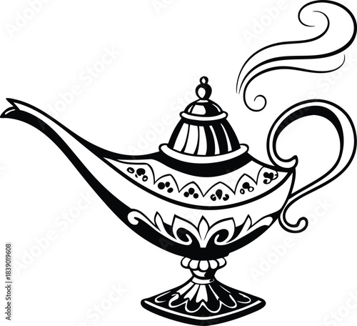 Classic tea kettle silhouette design