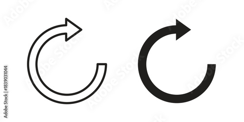 Recycle icon pictogram in trendy outline style. icon, sign or symbol.