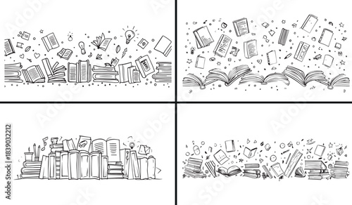 Education vector design, learning concept illustration, student creativity artwork, school education drawing, academic learning art, creative mind idea, online education concept, e-learning illustrati