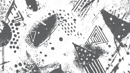 Ripped collage poster texture with worn white paper and grunge surface details. Crumpled white paper texture with torn poster effect for vintage grunge design. 