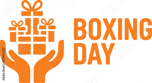 Festive illustration celebrating boxing day with vibrant colors and holiday elements