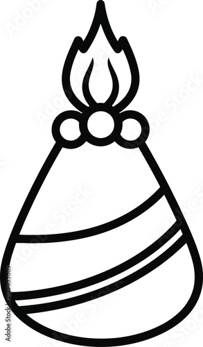 Firecracker celebration icon festival explosive vector