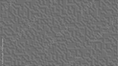 Modern Minimalist Random Line Tiling Seamless Geometric Pattern Background