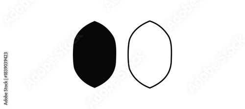 islamic shape illustration design blank islamic shape template vector. Ramadan kareem silhouette icon