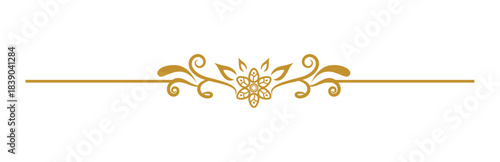 Elegant Vector Text Divider and Border Set. Vintage Calligraphic Line Ornament. Luxury Gold and Black Flourish Separator Decoration Element for Invitation and Certificate Design.