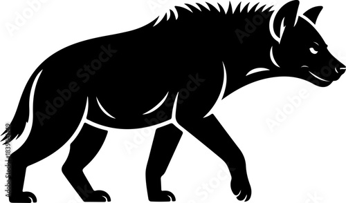 Hyena silhouette vector illustration