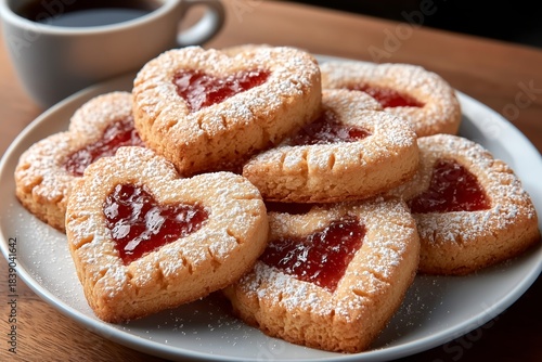 Wallpaper Mural heart shaped cookies Torontodigital.ca