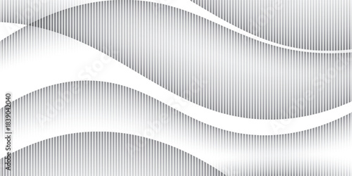 Abstract geometric background with wavy vertical lines. Intersecting flowing gradient transitions.