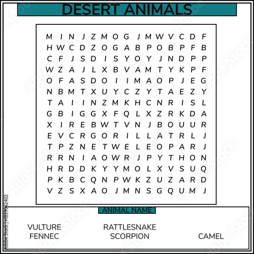 Cognitive Kids Word Search Art