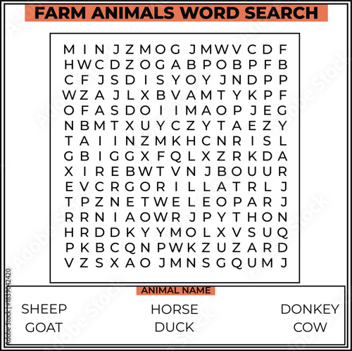 Smart Kids Word Puzzle Grid