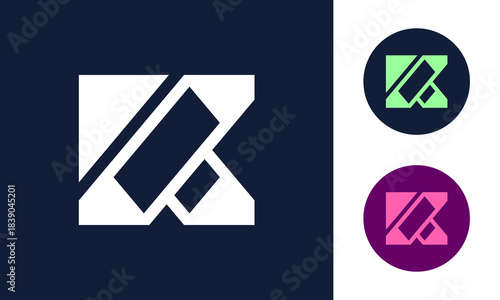 Free Download Letter mark K template - GFXLoad