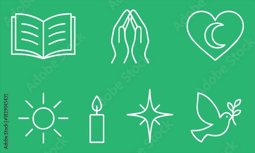 Complete Islamic Holy Days, Architecture, and Spiritual Icons Mega Bundle
