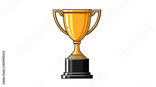 Illustration of a trophy cup symbolizing victory and achievement