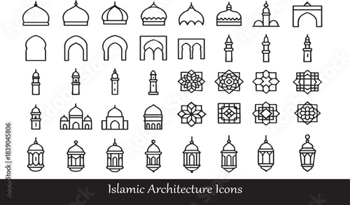 Complete Islamic Icons Collection: Architecture, Worship, Ramadan, and Geometric Patterns