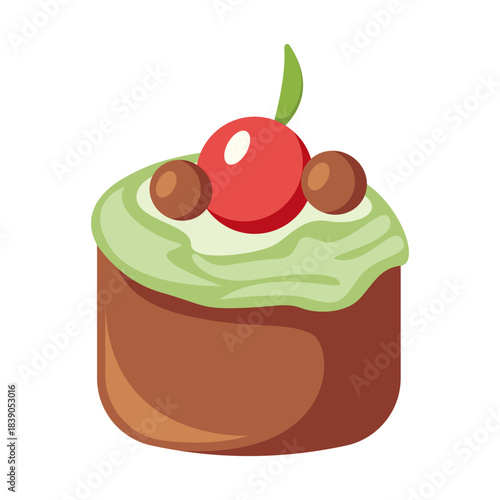 Cupcake With Cherries
