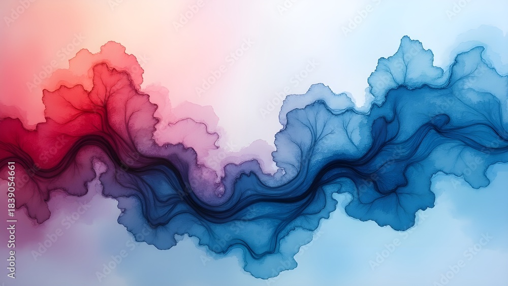 Obraz premium Soft Abstract Watercolor Background Design