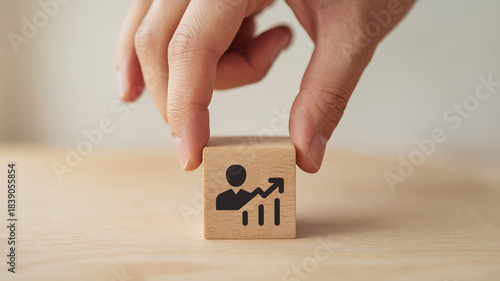 Talent management - company success concept. Talent management systems for sustainable business success. Growth mindset and personal development. Maximize the value of employees. Productive employees.