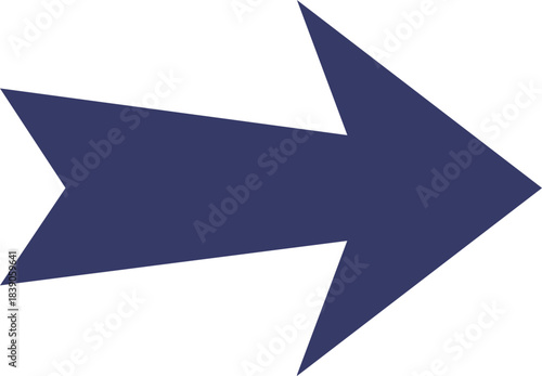 Thick dark arrow for strong direction