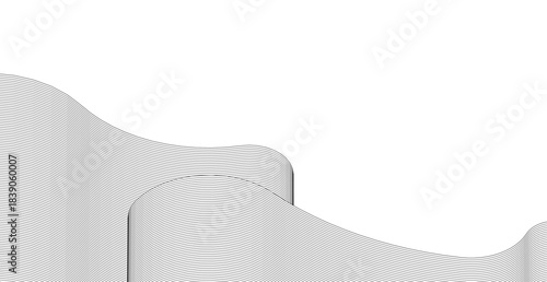 abstract wavy graphics 3d rendering	
