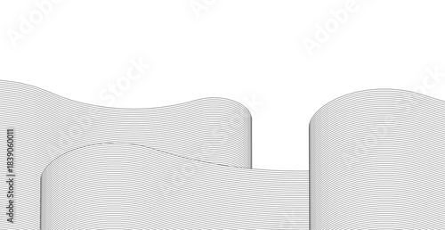 abstract wavy graphics 3d rendering	
