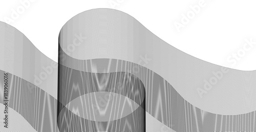 abstract wavy graphics 3d rendering	
