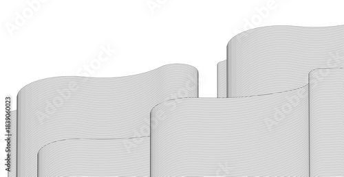 abstract wavy graphics 3d rendering	
