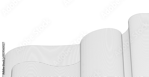 abstract wavy graphics 3d rendering	
