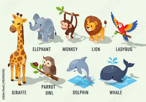 I made designs to make animal names