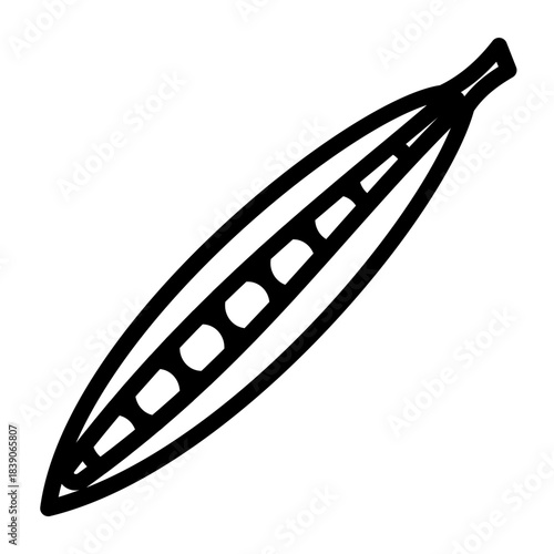 green bean outline icon