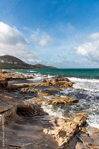 Beautiful seascape view from Bizerte, Tunisia