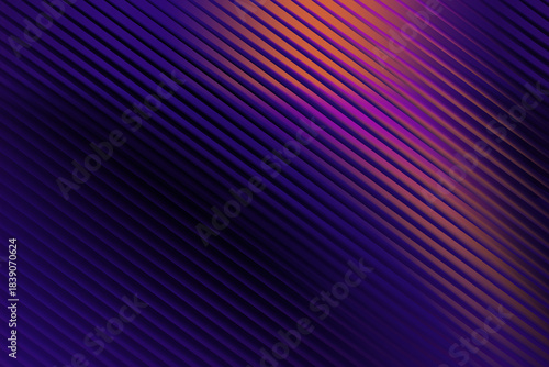 Diagonal gradient of purple and orange lines creates a textured abstract background with a sense of depth.