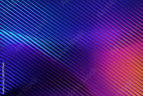 Diagonal abstract gradient lines background with vibrant blue, purple and orange colors, modern design.